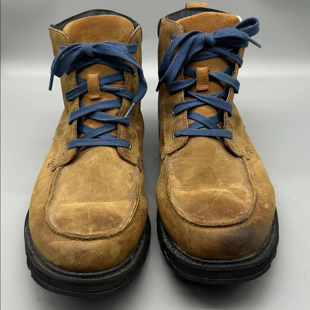 Sorel Madson Boots Tan Mens Size 13 Moc Toe Waterproof Leather